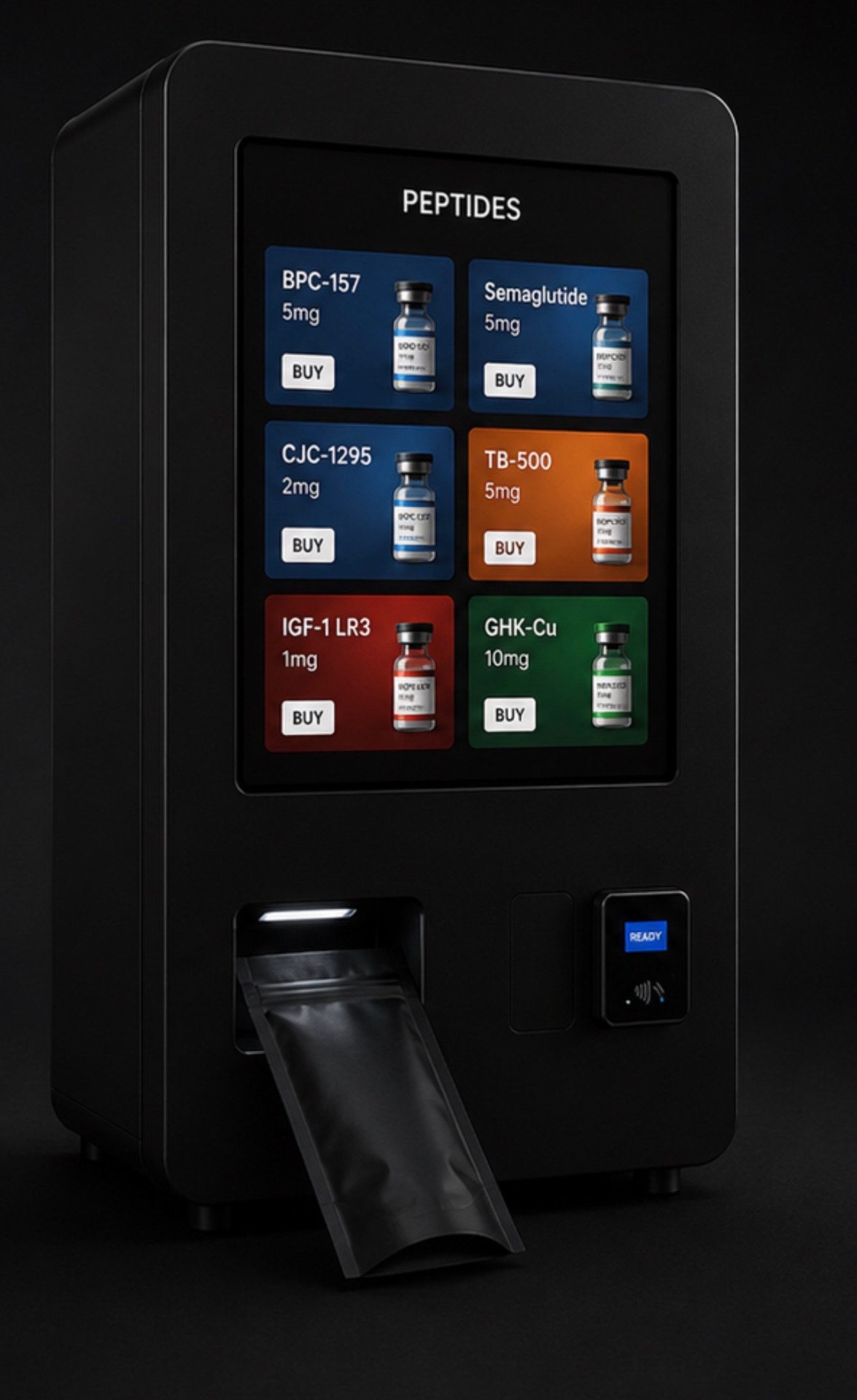 R3genBox luxury peptide vending machine